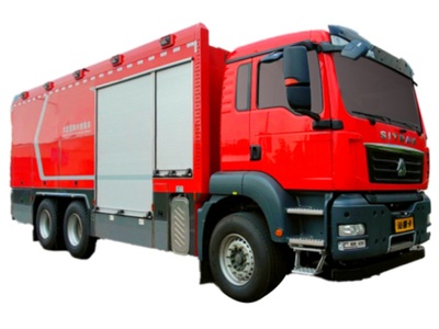 汕德卡5000m³/h大流量排水抢险车