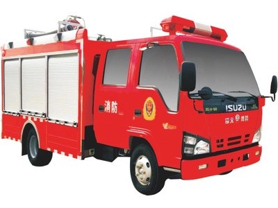 ISUZU 2T water tank fire truck